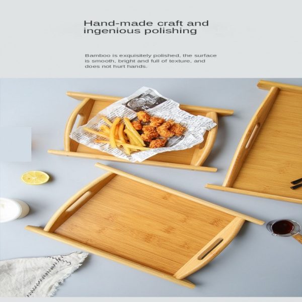 3 Pcs Wooden Serving Tray Set – Best Quality Kitchen & Home Tray Collection