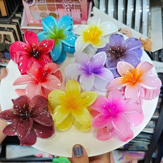 1 Pc Flower Hair Clip – Colorful Hair Accessory for Girls & Women (Random)