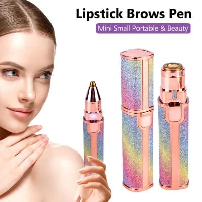 2-in-1 Rechargeable Hair Remover for Women – USB Chargeable with Brush Tool