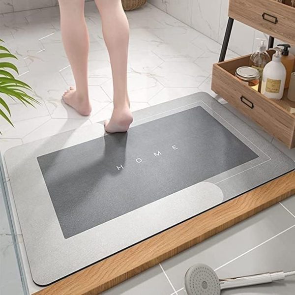 Quick-Dry Non-Slip Home Mat – Washable Absorbent Floor Mat (Random Color)
