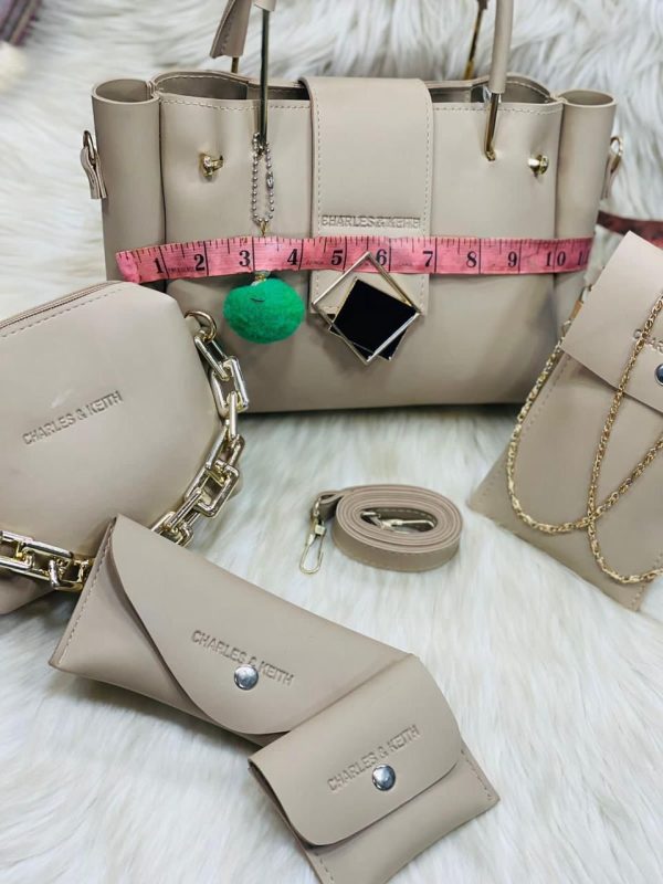 Charles & Keith 5-Piece Ladies Handbag Set – Stylish & Premium Bags for Women