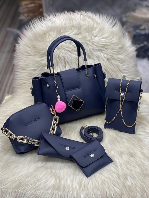 Charles & Keith 5-Piece Ladies Handbag Set – Stylish & Premium Bags for Women