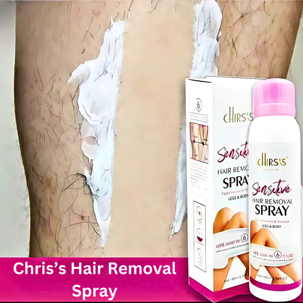 Chriss Hair Removal Spray – Fast, Painless Hair Remover for Legs & Body – 100ml