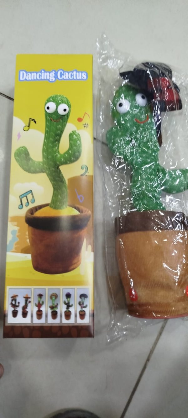 Dancing Cactus Toy – Singing & Talking Plush with Voice Recording & USB Charge