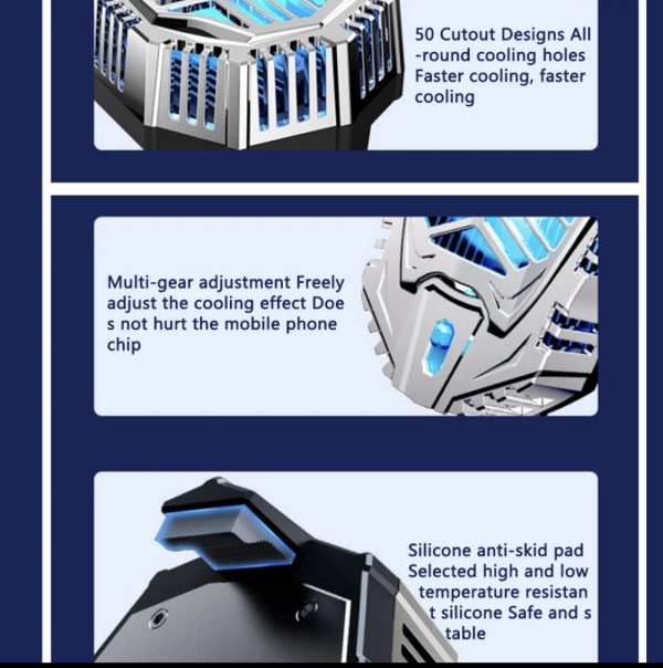 DS-01 Mobile Cooler Fan – Magnetic Phone Cooling Fan for Gaming & Heat Control