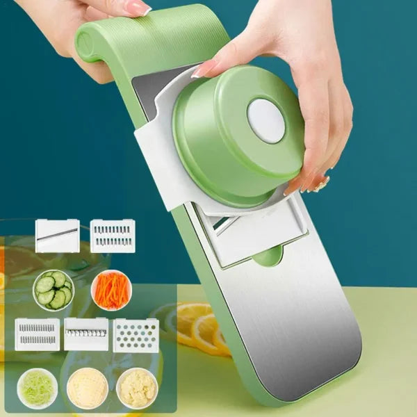 Multifunctional Vegetable Cutter & Grater – Slicer, Shredder, Peeler Tool