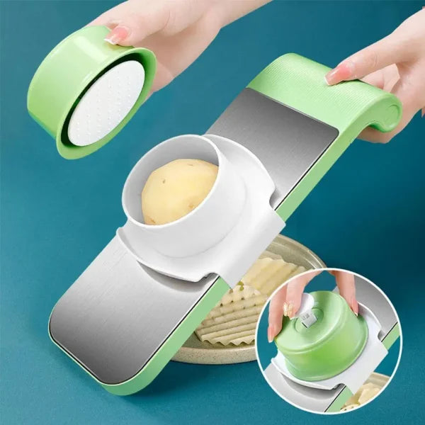 Multifunctional Vegetable Cutter & Grater – Slicer, Shredder, Peeler Tool