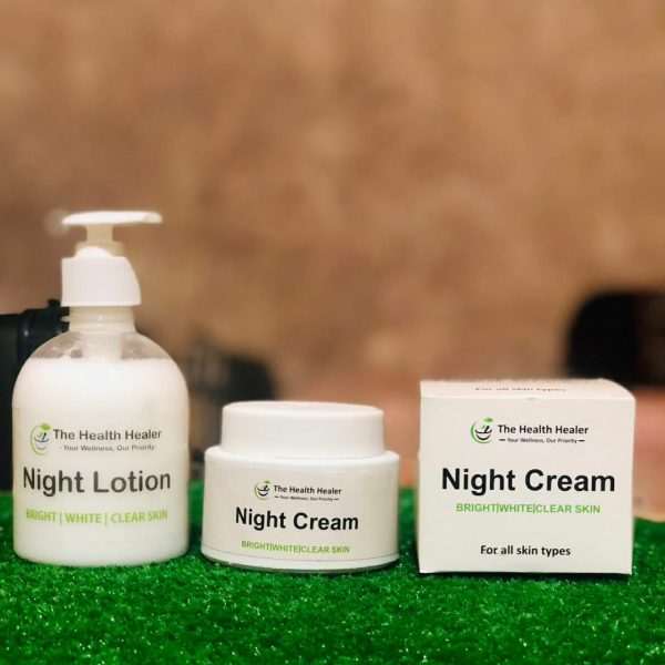 Pack of 2 Anti-Aging Night Cream & Night Lotion – Skincare Deal for Women
