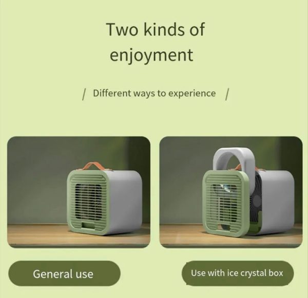 Portable Desktop AC Fan – USB Rechargeable 3-Speed Fast Cooling Fan (Random)