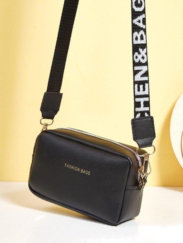 PU Leather Crossbody Bag for Women โ Small Shoulder Bag with Wide Strap