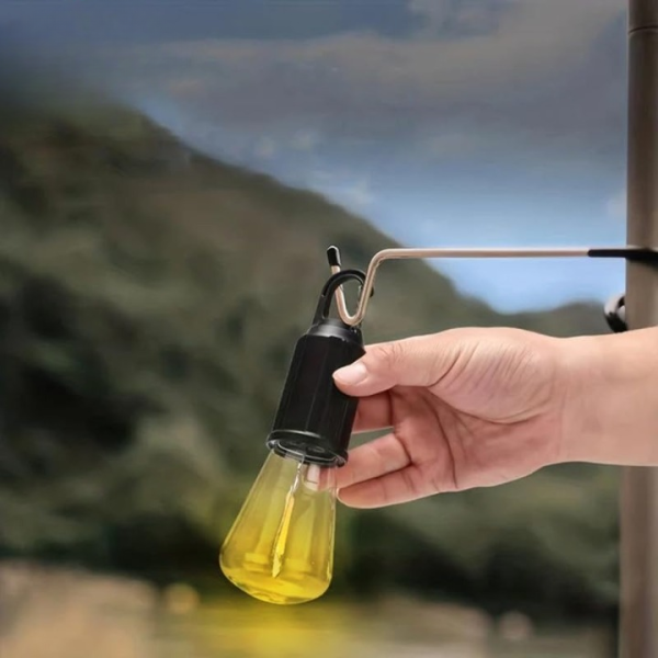 Rechargeable Portable LED Camping Lantern | Tent Lamp with Clip Hook – Type-C