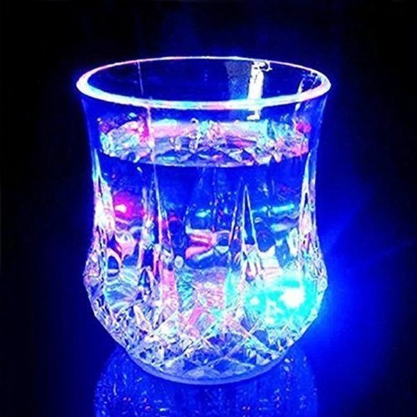 LED Glowing Water Cup โ Flashing Pineapple Mug Rainbow Light Inductive โ 200ml
