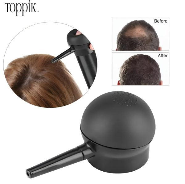 Toppik Hair Building Fiber Kit โ 27.5g Fiber + Hold Spray + Applicator + Hairline Comb