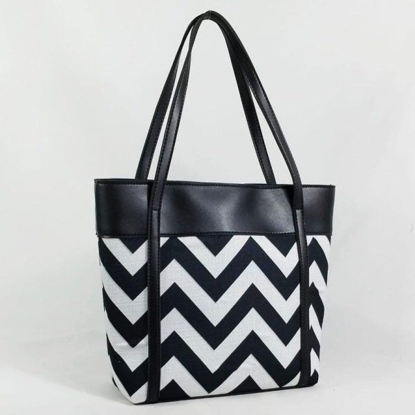 Printed PU Leather Tote Bag for Women โ Shoulder Handbag & Stylish Purse Combo