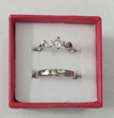 Stainless Steel Couple Rings – 1 Pair Engagement & Friendship Gift for Him & Her
