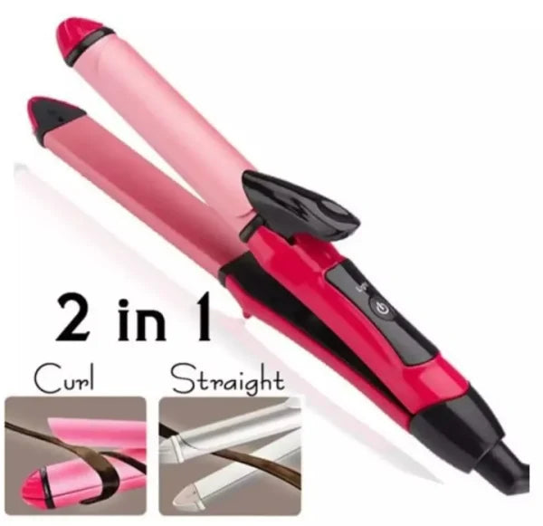 Nova 2-in-1 Hair Straightener & Curler for Women – Quick Heat Ceramic NH-2009