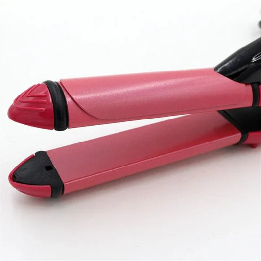 Nova 2-in-1 Hair Straightener & Curler for Women – Quick Heat Ceramic NH-2009