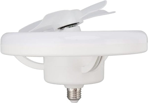 360° Rotating Ceiling Fan with Light & Remote – Socket Mount, Adjustable Airflow