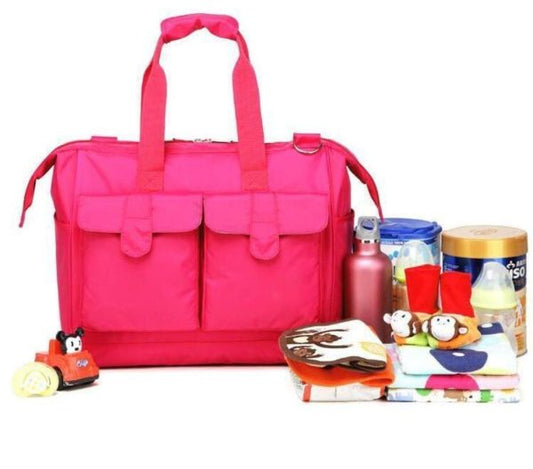 6pcs Baby Diaper Bag Set – Mummy Changing Handbag with Storage & Bottle Holder