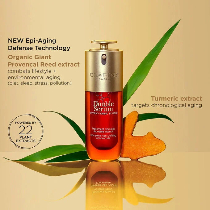 Clarins Double Serum 30ml | Anti-Aging Radiance & Hydration Booster