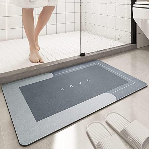 Quick-Dry Non-Slip Home Mat – Washable Absorbent Floor Mat (Random Color)