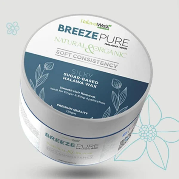 Breeze Organic Halawa Finger Wax – Pure Hair Removal Wax for Women – 225g