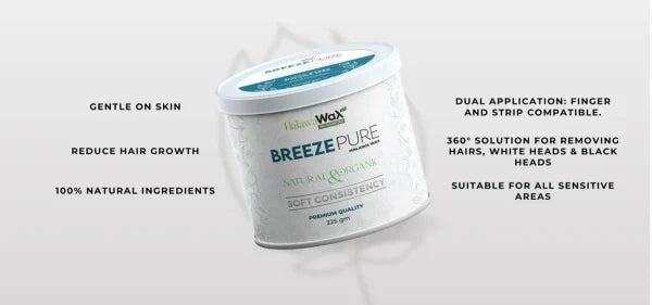 Breeze Organic Halawa Finger Wax – Pure Hair Removal Wax for Women – 225g