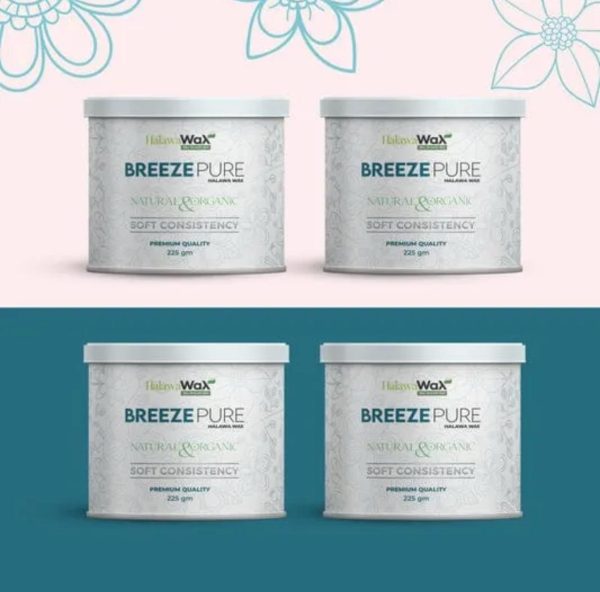 Breeze Organic Halawa Finger Wax – Pure Hair Removal Wax for Women – 225g
