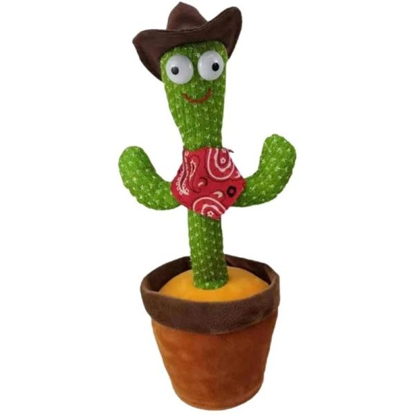 Dancing Cactus Toy – Singing & Talking Plush with Voice Recording & USB Charge