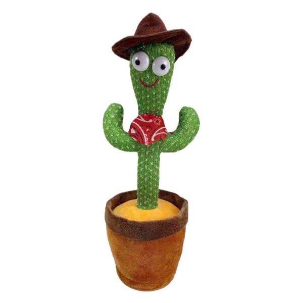 Dancing Cactus Toy – Singing & Talking Plush with Voice Recording & USB Charge