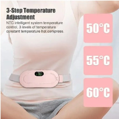 Heated Period Relief Belt for Women – Cramp Relief with Vibration & 3 Heat Levels | Digital Uterus Massager in Pakistan