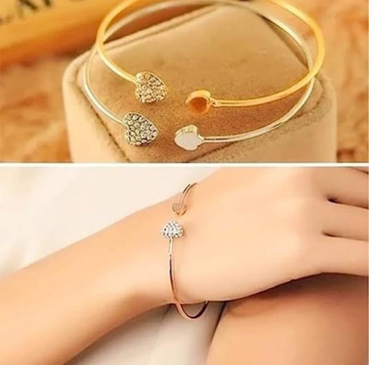 Rose Gold Double Hand Love Bracelet | Elegant Women’s Fashion Jewelry