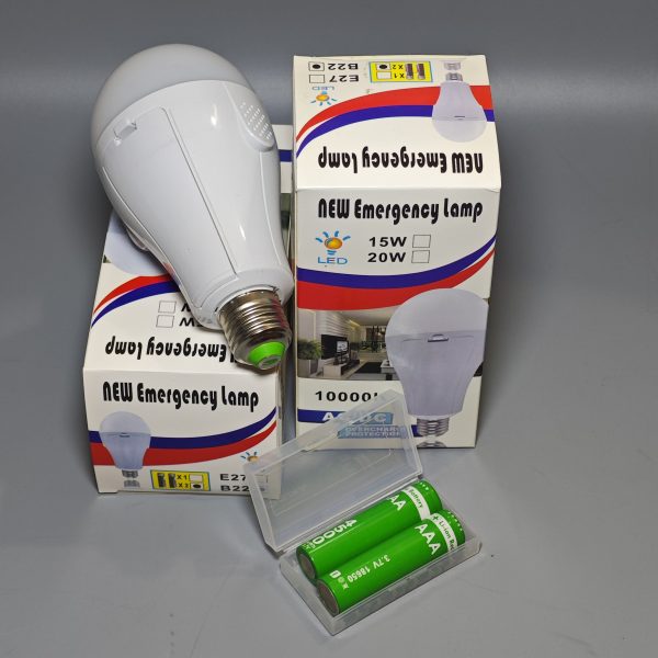 20W Emergency LED Light Bulb | Rechargeable Emergency Lamp for Home & Office