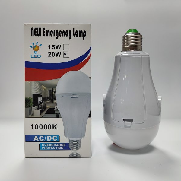 20W Emergency LED Light Bulb | Rechargeable Emergency Lamp for Home & Office