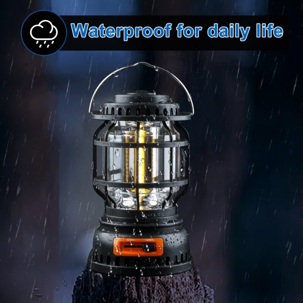 Handle LED Camping Lantern | Solar & Rechargeable Outdoor Tent Lamp – Random Color