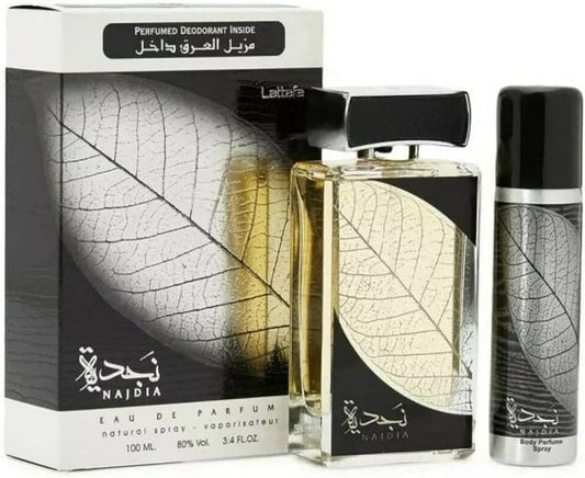 Lattafa Najdia Perfume 100ml for Unisex – With Free Small Body Spray Gift
