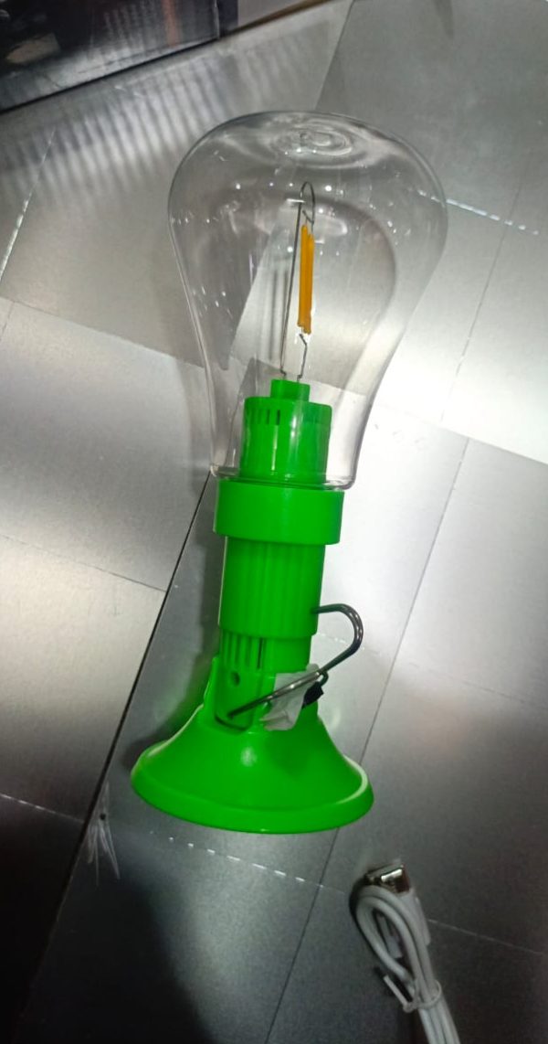 LED Rechargeable Lamp | Portable Lantern Bulb with Hanging Hook – Random Color
