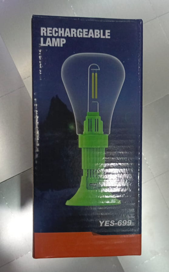 LED Rechargeable Lamp | Portable Lantern Bulb with Hanging Hook – Random Color