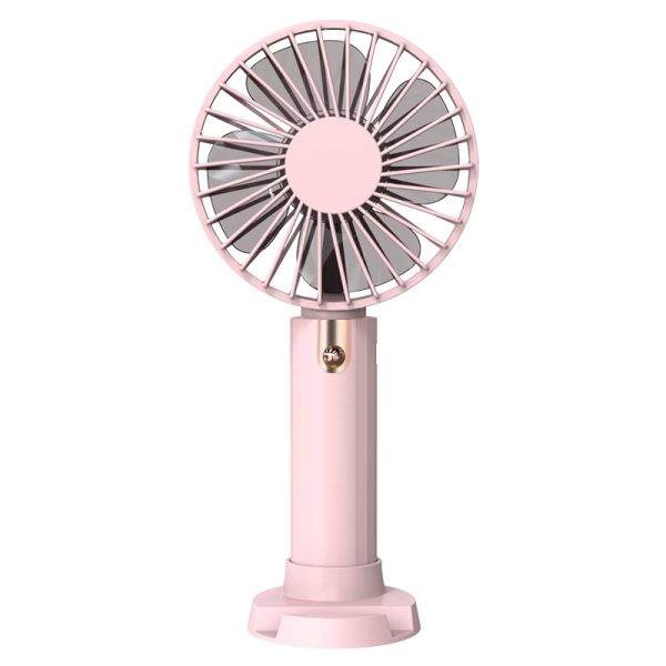 Mini USB Rechargeable Desk Fan – Quiet Volcanic Ash Design Fan for Students
