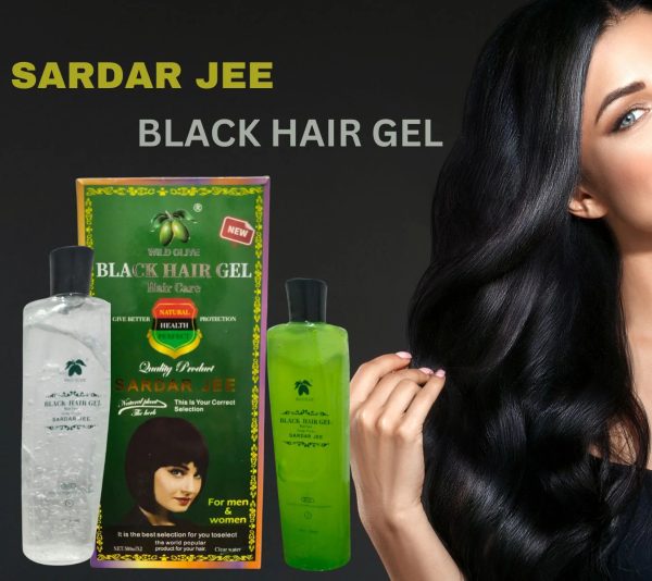 New Sardar Jee Black Hair Color Gel – 2 x 500ml | Long-Lasting Natural Black Shine