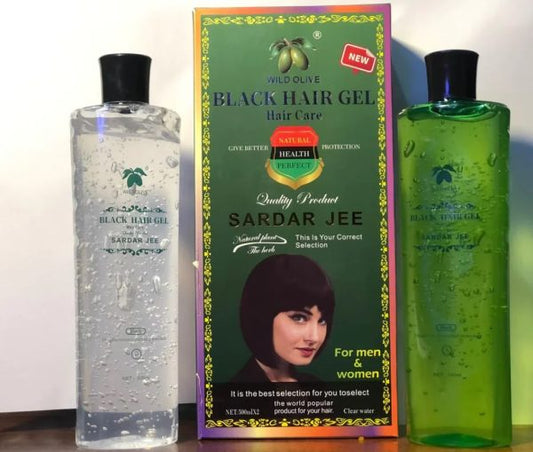 New Sardar Jee Black Hair Color Gel – 2 x 500ml | Long-Lasting Natural Black Shine