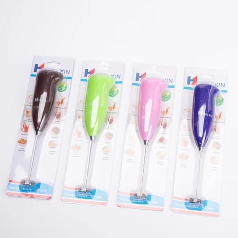 Electric Egg Beater & Coffee Frother – Mini Hand Whisk Mixer – Battery Operated