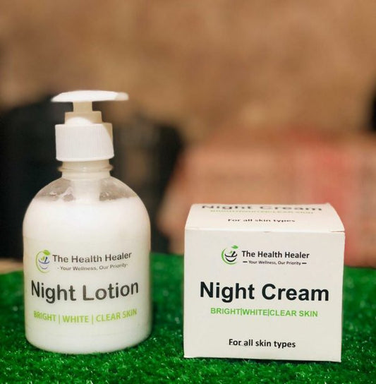 Pack of 2 Anti-Aging Night Cream & Night Lotion – Skincare Deal for Women