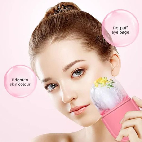 Ice Roller Facial Massage | Silicone Cleansing Ice Lattice | Ice Cube Roller With Scrub – Rand