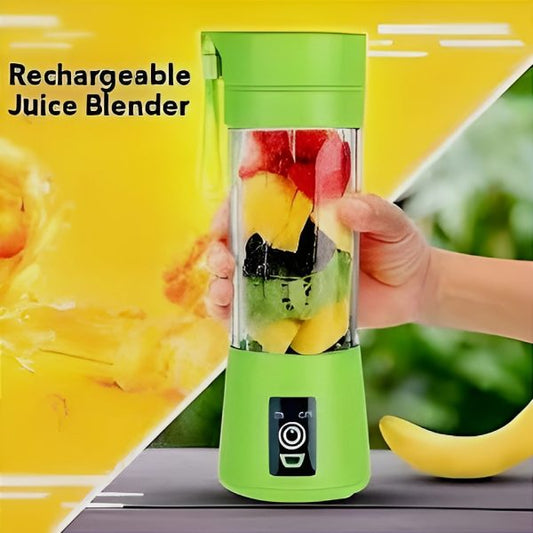 Portable 6-Blade Juicer Blender – Rechargeable Mini Smoothie Maker – 380ml Cup