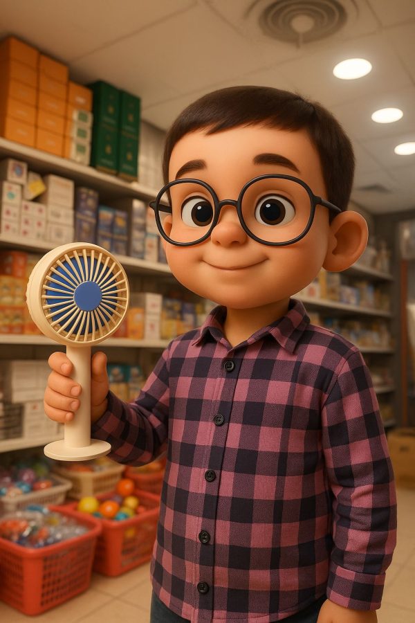 Portable Mini Rechargeable Fan – Single Speed Air Cooler for Summer Relief