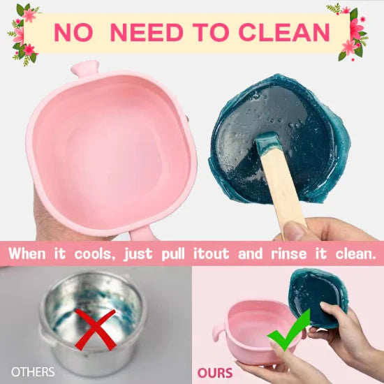 Portable Silicone Wax Warmer – Hot Wax Heater Machine for Hair Removal at Home