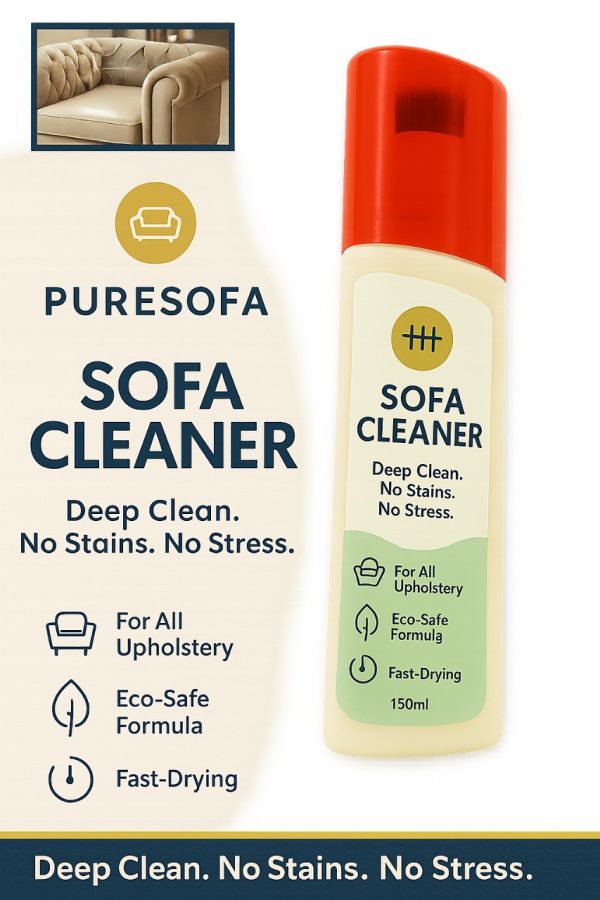 Puresofa Sofa Cleaner Spray – Upholstery Safe, Deep Cleaning & Stain Remover 150ml