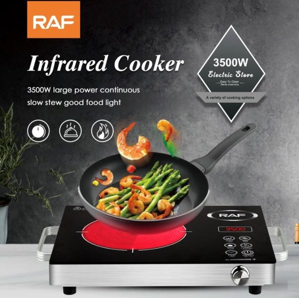 RAF 3500W Electric Infrared Stove – Portable Hot Plate Chula for Fast Cooking