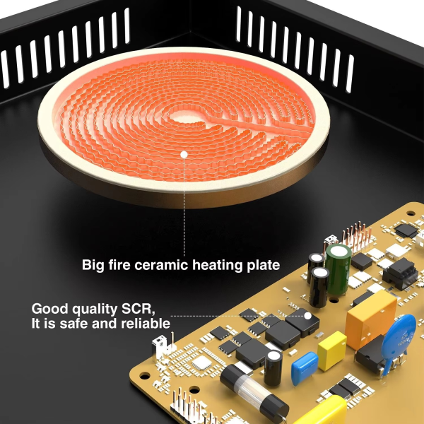 RAF 3500W Electric Infrared Stove – Portable Hot Plate Chula for Fast Cooking